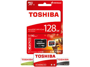 Toshiba Exceria microSDXC-Speicherkarte M302, 128 GB, Class 10 / UHS U3