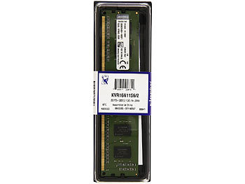 Kingston KVR16N11S6/2 Value Ram, 2 GB, DDR3-1600 / PC3-12800, CL11