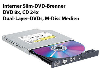 LG GTC0N.AUAA10B interner DVD-Brenner, 8x, slim, SATA, schwarz