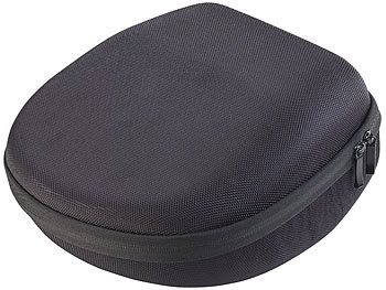 auvisio Große Hardcase-Schutztasche für Kopfhörer bis 19 x 20 x 8 cm