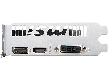 MSI Grafikkarte GeForce GTX 1050 OC, DP/HDMI/DVI, 2 GB GDDR5, PCIe x16 3.0