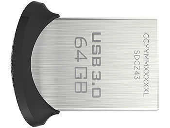 SanDisk Ultra Fit USB-3.0-Flash-Laufwerk, 64 GB
