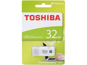 Toshiba USB-3.0-Stick TransMemory U301, 32 GB, Super Speed, weiß