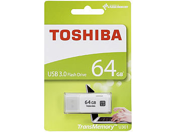 Toshiba USB-3.0-Stick TransMemory U301, 64 GB, Super Speed, weiß