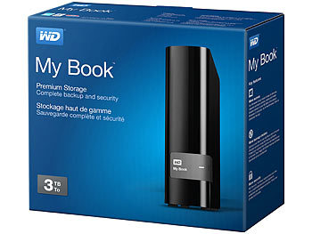 Western Digital Externe 3,5"-Festplatte "My Book", 3 TB, USB 3.0, Passwortschutz