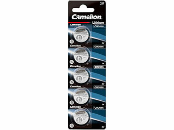 Batterie CR2016: Camelion 5er-Blister Lithium-Knopfzellen Typ CR2016, 3 Volt, 75 mAh