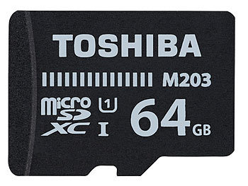 Toshiba microSDXC-Speicherkarte M203 64 GB Class 10 UHS-I inkl. SD-Adapter