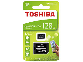 Toshiba microSDXC-Speicherkarte M203 128 GB Class 10 UHS-I inkl. SD-Adapter