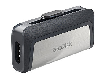 USB Stick USB C: SanDisk Ultra Dual USB Type-C Laufwerk, 256 GB, USB 3.1 & USB Typ C, 150 MB/s