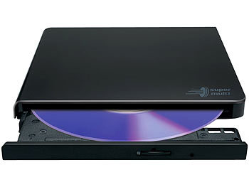 DVD Laufwerk: LG Externer DVD-Brenner HLDS GP57EB40, USB 2.0, 8x DVD / 24x CD, schwarz