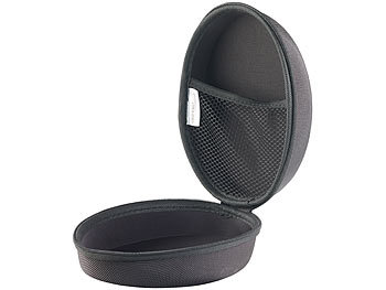 auvisio Hardcase-Schutztasche für faltbare Kopfhörer, 17 x 13 x 8 cm (innen)