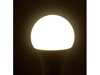 Luminea Home Control WLAN-LED-Lampe, für Alexa, Siri & Google Assistant, E27, 1.055 lm, CCT