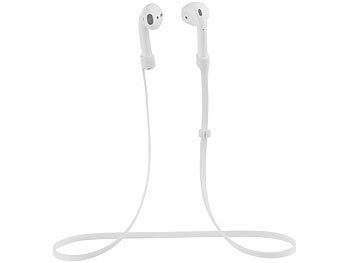 Ohrhörer-Haltebänder: auvisio Dehnbares Gummi-Halteband für Apple AirPods, 51 cm