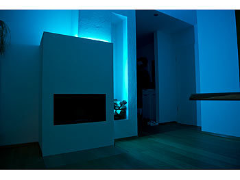 Luminea RGB-LED-Streifen-Erweiterung LAC-515, 5 m, Versandrückläufer