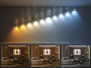 Lampen für GU-10-Fassungen, z.B. für Wand-Leuchten, Decken-Einbaustrahler Funkschalter