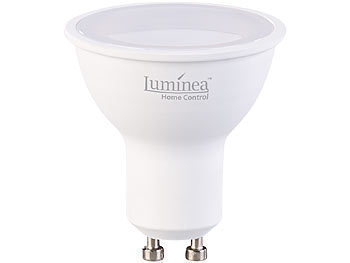 Luminea Schwenkbarer Alu-Wand- & Deckenspot, weiß, mit WLAN-LED-Spot