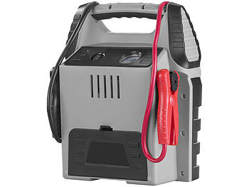 revolt 5in1-Starthilfe-Powerbank, Kompressor, USB, 12V, 20 Ah, 1000A, 150 psi