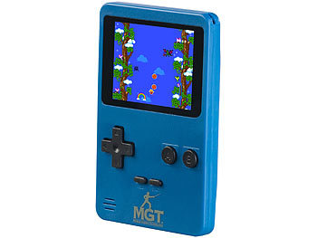 MGT 2in1-Retro-Spielekonsole, 7-cm-Farbdisplay (2,8"), 300 Spiele, 16 Bit