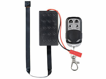Somikon Mobile 4K-Knopf-Sicherheitskamera, Bewegungserkennung & Fernbedienung