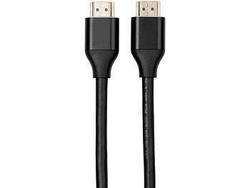 auvisio High-Speed-HDMI-2.1-Kabel bis 8K, 3D, HDR, HEC, eARC, 48 Gbit/s, 2 m
