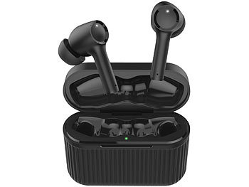 newgen medicals In-Ear-Stereo-Headset & Hörverstärker bis 25 dB, Bluetooth 5, 2er-Set