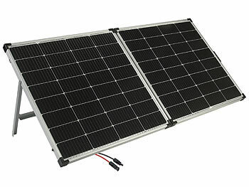 revolt Solarstrom-Set: MPPT-Laderegler mit 240-Watt-Solarmodul, bis 20 A, App