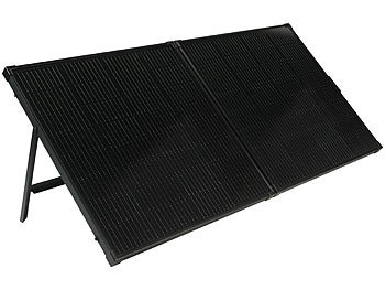 revolt Faltbares Solarpanel mit monokristallinen Zellen, 240 Watt, schwarz