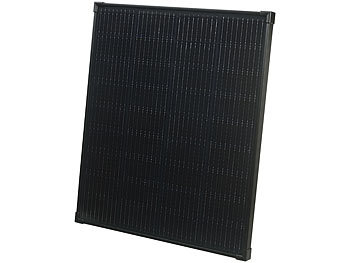 Solarpanel klein: revolt Mobiles Solarpanel mit monokristallinen Zellen, 110 W, schwarz