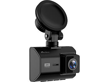 NavGear 4K-UHD-Dashcam mit GPS, Nachtsicht, WDR, WLAN & App, Sony-Sensor, 140°