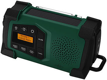 DAB-Solar- & Kurbel-Radio mit EWF-Notfallwarnung
