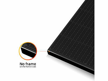 DAH Solar Monokristallines Solarpanel, Full-Screen, 405 W, MC4, IP68, schwarz