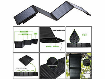 Solarkoffer Solarmodule für Gartenbeleuchtung Wasserdichte Faltbaren Solarpanelen Energie-Spar