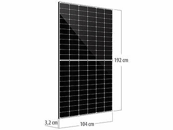DAH Solar Monokristallines 420-W-Solarmodul mit Halbzellen, Versandrückläufer