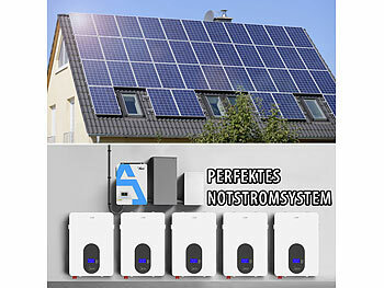 revolt LiFePO4-Akku 4,8 kWh mit 5,5 kW Off-Grid-Solar-Inverter und WLAN-Modul