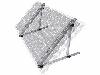 revolt Verstellbare Aluminium-Solarpanel-Halterung, 14,5" / 37 cm, bis 150 kg