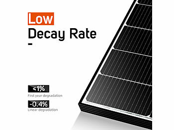 DAH Solar Solar-Hybrid-Inverter mit 12x 425-W-Solarmodulen, WLAN, Anschluss-Set