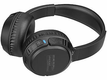 auvisio Smartes Over-Ear-Headset mit Bluetooth 5.3, Akku, App, Equalizer