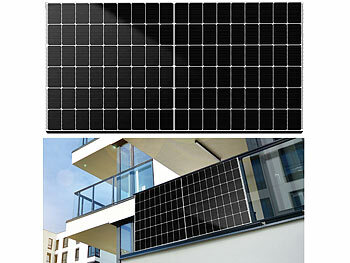 revolt Solar-Set: 2x 430-W-Solarmodul, 800-Watt-Mikroinverter, Einspeisekabel