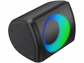 auvisio 2er-Set Outdoor-PA-Partyanlagen & -Bluetooth-Boomboxen, Lichteffekte