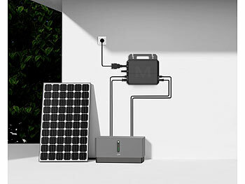 Solarmodul MPPT Laderegler Akku Solarpanel Energie Speicher