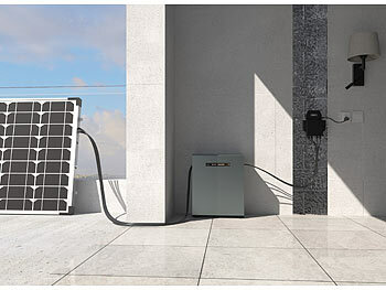 revolt Universal-Plug-&-Play-Akkuspeicher für Balkon-Solaranlagen, 2,15 kWh