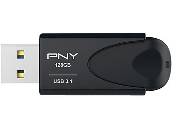 Speicher-Stick: PNY Attaché 4 USB 3.1-Speicherstick 128 GB, schwarz