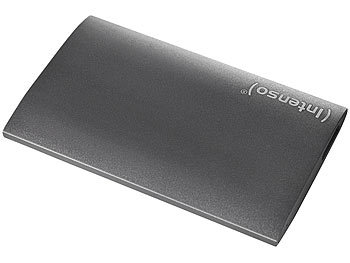 SSD Festplatte extern: Intenso Externe SSD-Festplatte, 1 TB, 1,8", USB 3.2, Aluminium Premium Edition