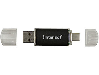 USB C Speicher: Intenso USB-Stick Twist Line, 32 GB, mit USB 3.2 Typ A & USB Typ C