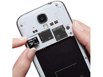 PNY Performance Plus microSD, mit 64 GB und SD-Adapter, Class 10