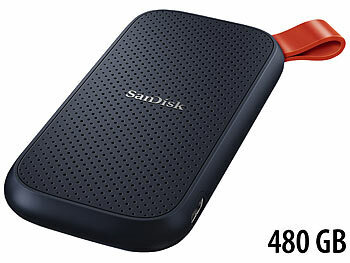 SanDisk Portable SSD-Festplatte mit 480 GB, bis 520 MB/s, USB 3.2 Gen 2