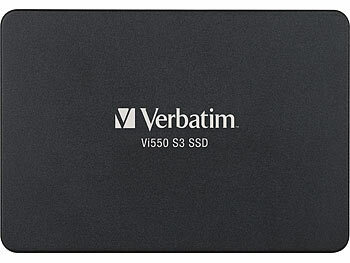 SSD Festplatten: Verbatim Vi550 S3 SSD, 2 TB, 2.5", SATA III, 7 mm flach, bis zu 550 MB/s