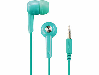 Hama In-Ear-Stereo-Kopfhörer, 3x Silikon-Ohrpolster, vergoldeter Stecker