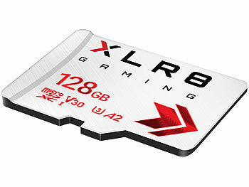 PNY XLR8 Gaming microSD 128GB, U3, A2, 100MB/s lesen, 90 MB/s schreiben