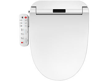 BadeStern 2er-Set smarte Dusch-WC-Aufsätze mit Föhn-Funktion, Sitzheizung